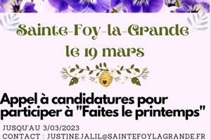 Faites le Printemps