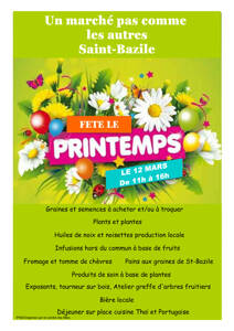 Fête du printemps au marché de Saint-Bazile