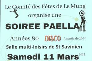 Soirée Dansante PAËLLA - Années 80 - DISCO