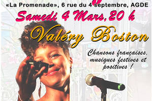VALERY BOSTON Concert Chansons françaises