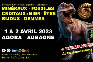2ème Salon Minéraux Fossiles Cristaux & Bien-Être Bijoux et Gemmes  + Exposition de Dinosaures