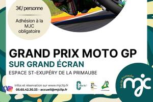 Grand prix moto GP sur écran GÉANT