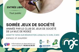 Soirée jeux de société