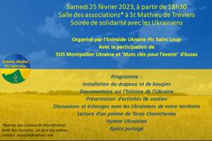 Soirée de solidarité avec les ukrainiens