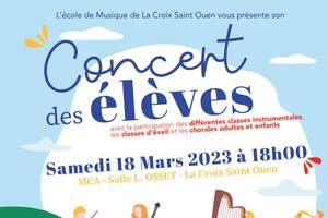 CONCERT DES ÉLÈVES