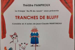 Théâtre à Pamproux : Tranches de bluff, comédie de JC. Martineau
