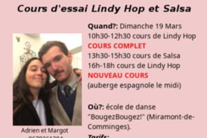 Stage d’initiation Lindy Hop et Salsa 