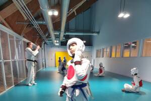 Entrainement combat Taekwondo (Olympique)