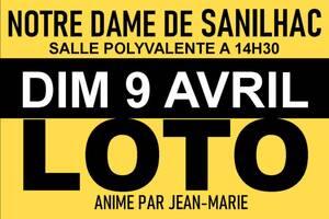 Loto animé par Jean-Marie le dimanche 09 avril 2023 à 14h30