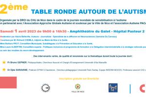 Table ronde autour de l'autisme Nice 2023