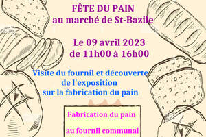 Fête du pain au marché de Saint-Bazile