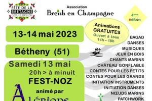 Fête de la Bretagne et Fest Noz à Bétheny 13 et 14 mai 23