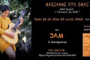 Marianne Aya Omac au JAM, concerts sortie d'album