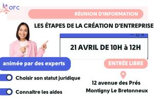 Réunion d'information : Les étapes de la création d'entreprise