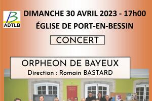 Concert de l'ORPHEON DE BAYEUX - Direction : Romain BASTARD