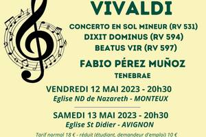 Concert Oeuvres pour deux choeurs