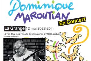 Dominique Maroutian Concert Folk Banjo Guitare Chants et Histoires