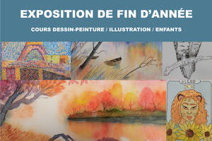 Exposition de fin d'année cours dessin