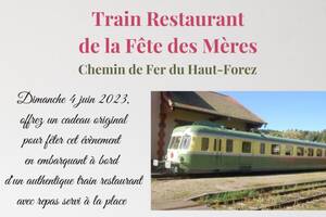 Train restaurant de la fête des mères