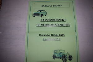 Rassemblement de vieilles voitures