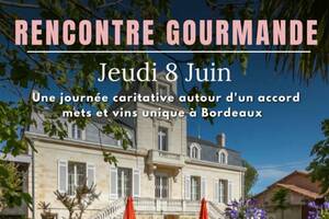 L'Appellation Côtes de Bourg partenaire des Rencontres Gourmandes, repas caritatifs au profit l'association Maison Rose'up
