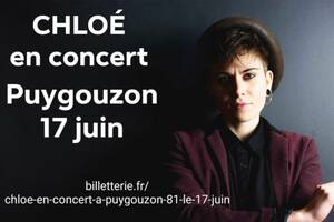 Chloé en concert le 17 juin à Puygouzon