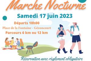 Marche nocturne sur inscription