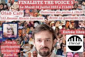 Clément Verzi, Finaliste The Voice 5, en concert à O'Lab Café