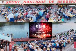 Pensez à Réserver votre repas du 14 juillet au SNB le Club d'Aviron de Bergerac