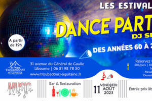 Soirée dance années 60 à 2000