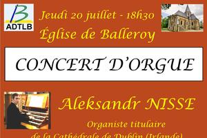 Concert d'orgue par Aleksandr NISSE et Romain BASTARD