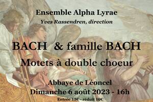 Concert Abbaye de Léoncel - Bach, Motets à double choeur