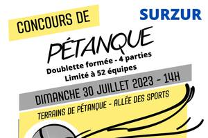 Concours de pétanque ouvert à tous