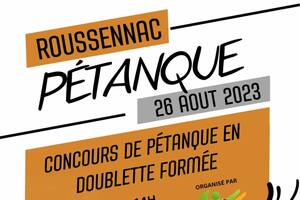 Concours de pétanque en doublette