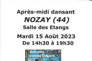 Après-midi dansant à Nozay avec Isabelle DEBARRE  le 15/08/2023