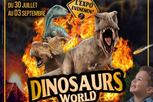Exposition de dinosaures • Dinosaurs World à Montauroux cet été 2023