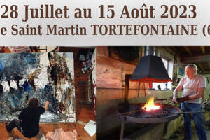 Tortefontaine Du 28 juillet au 15 août Exposition Chris et Marc Tiret ,peintures et sculptures .