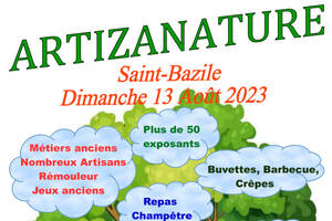 Fête de l'artisanat à Saint-Bazile le 13 août 2023