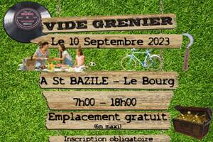 Vide-greniers de Saint-Bazile le 10 septembre 2023