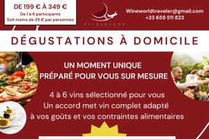 Dégustation de vins à domicile