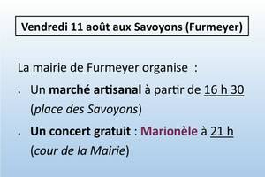 Marché artisanal et concert