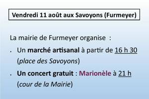 Marché artisanal et concert