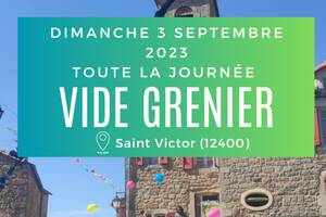 Vide grenier à Saint Victor