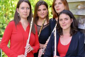 Concert du quatuor de flûtes Hinemoa à la chapelle de penhors