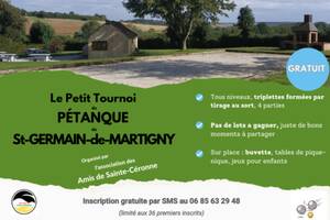 Le Petit tournoi de pétanque de Saint-Germain-de-Martigny