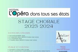 Ateliers de chorale autour du chant lyrique