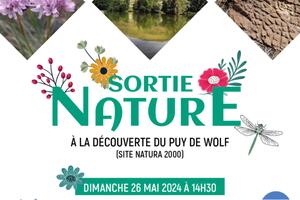 photo Sortie nature à la découverte du Puy de Wolf, site classé Natura 2000