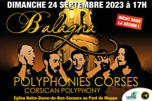 BALAGNA en concert (Polyphonies corses)