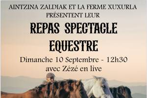 Repas spectacle équestre Arcangues