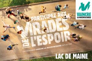 VIRADE DE L'ESPOIR du Lac de Maine pour Vaincre la Mucoviscidose